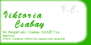 viktoria csabay business card